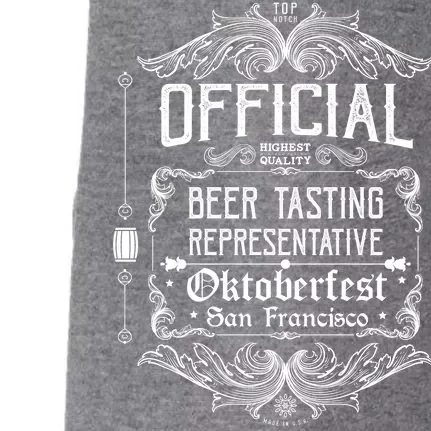 Official San Francisco Oktoberfest Beer Tasting Representative Doggie 3-End Fleece Hoodie