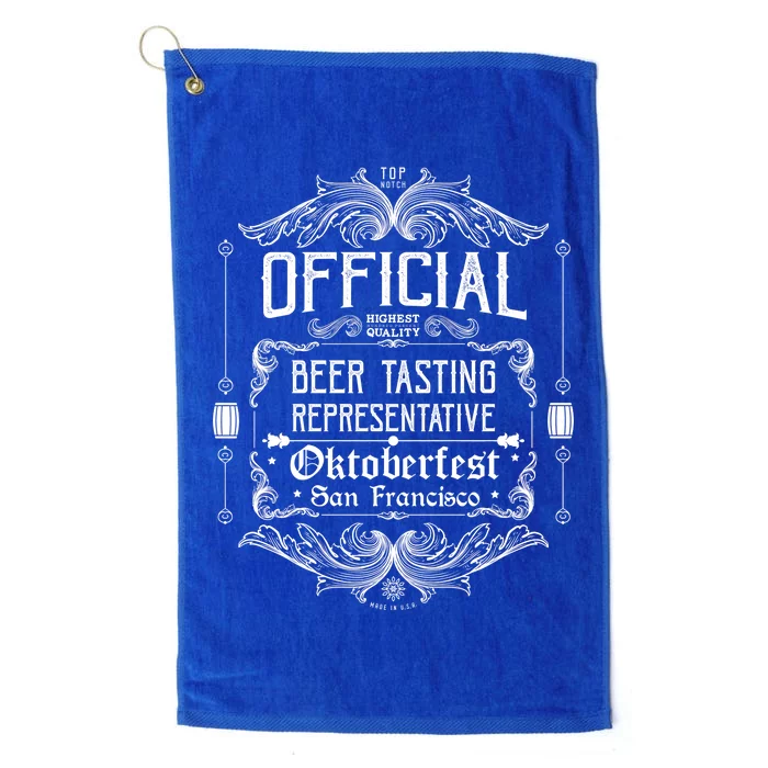 Official San Francisco Oktoberfest Beer Tasting Representative Platinum Collection Golf Towel