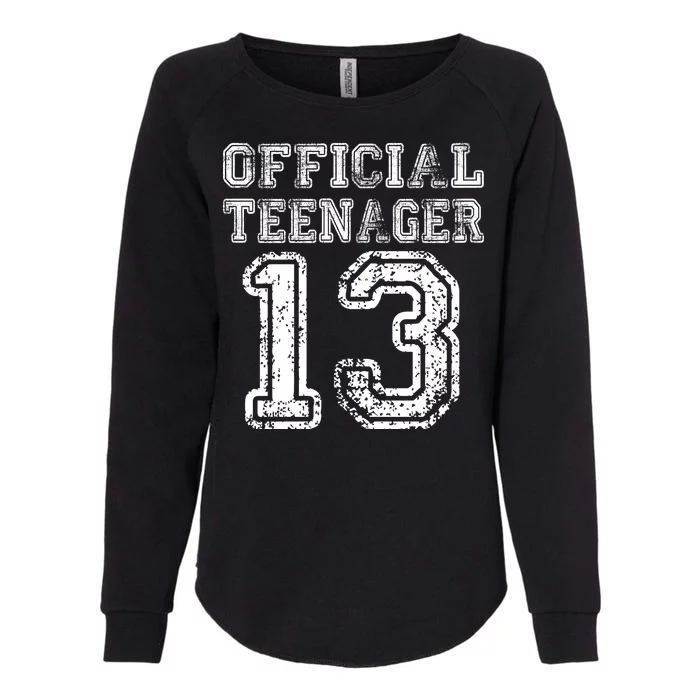 Official Teenager 13th Birthday Womens California Wash Sweatshirt