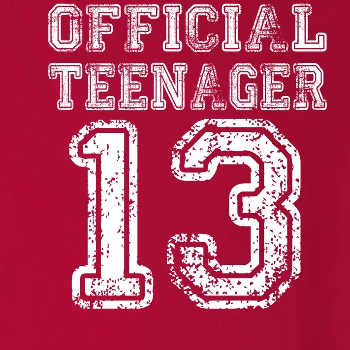 Official Teenager 13th Birthday Toddler Long Sleeve Shirt