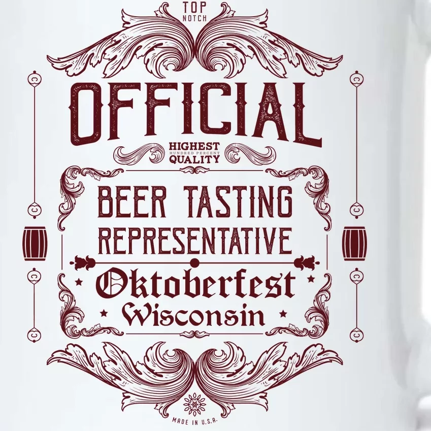 Official Wisconsin Oktoberfest Beer Tasting Representative Black Color Changing Mug