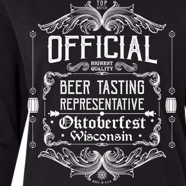 Official Wisconsin Oktoberfest Beer Tasting Representative Womens Cotton Relaxed Long Sleeve T-Shirt