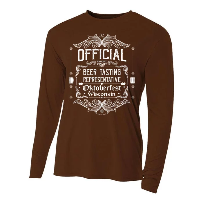 Official Wisconsin Oktoberfest Beer Tasting Representative Cooling Performance Long Sleeve Crew