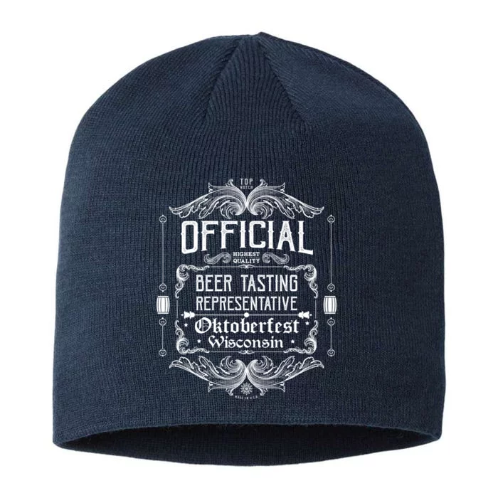 Official Wisconsin Oktoberfest Beer Tasting Representative 8 1/2in Sustainable Knit Beanie