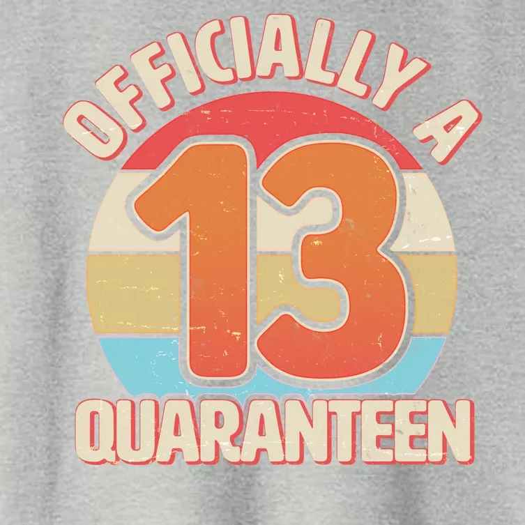 Officially A Quaranteen 13th Birthday Women's Crop Top Tee