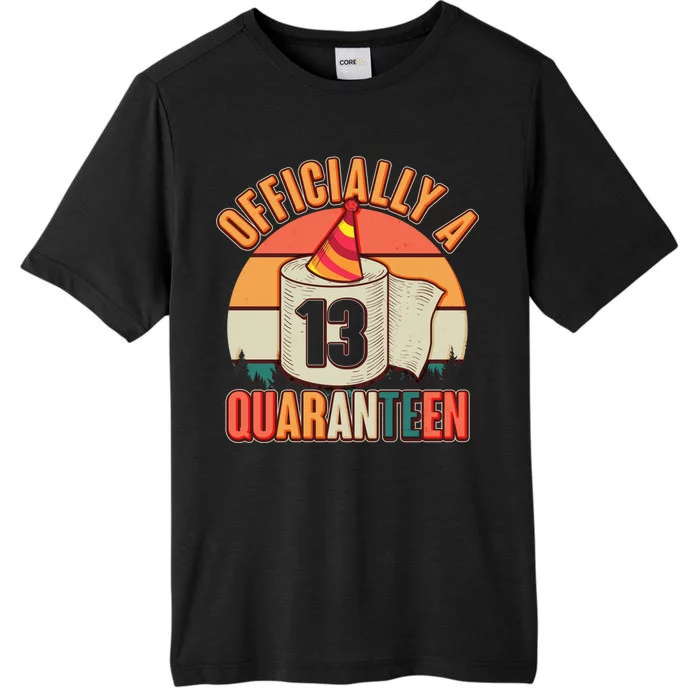 Officially A Quaranteen 13th Birthday Retro ChromaSoft Performance T-Shirt