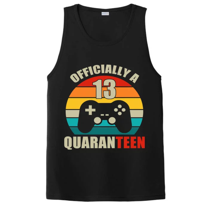 Officially Quaranteen 13th Birthday Performance Tank