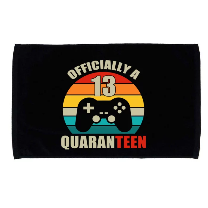 Officially Quaranteen 13th Birthday Microfiber Hand Towel