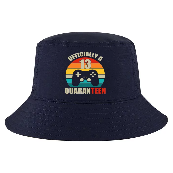 Officially Quaranteen 13th Birthday Cool Comfort Performance Bucket Hat