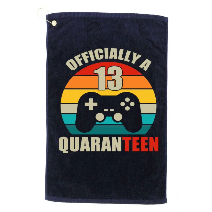 Officially Quaranteen 13th Birthday Platinum Collection Golf Towel