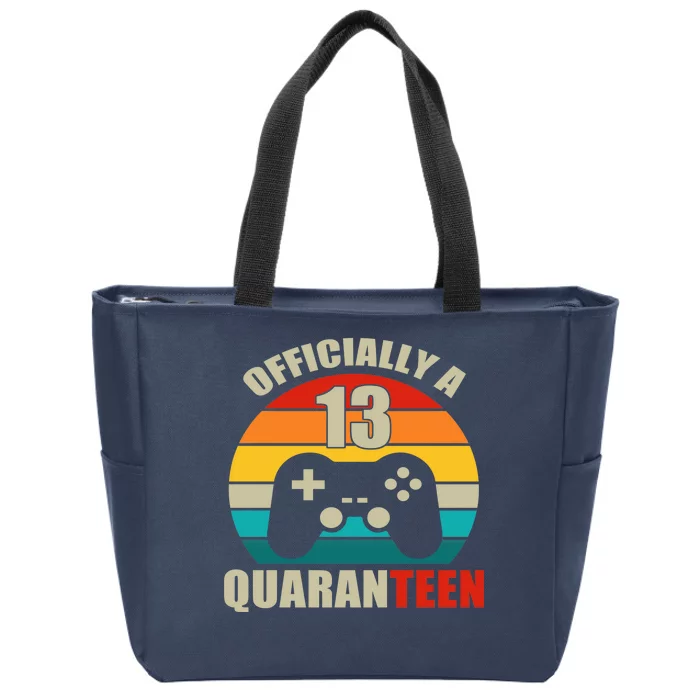 Officially Quaranteen 13th Birthday Zip Tote Bag