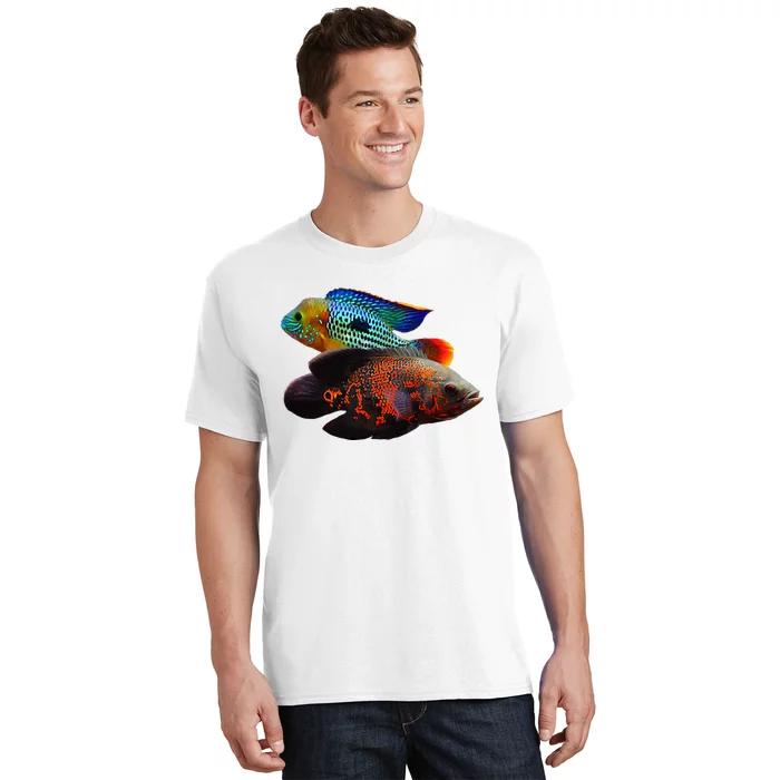 Oscar Fish Green Terror Cichlids Monster Fish Aquarium T-Shirt