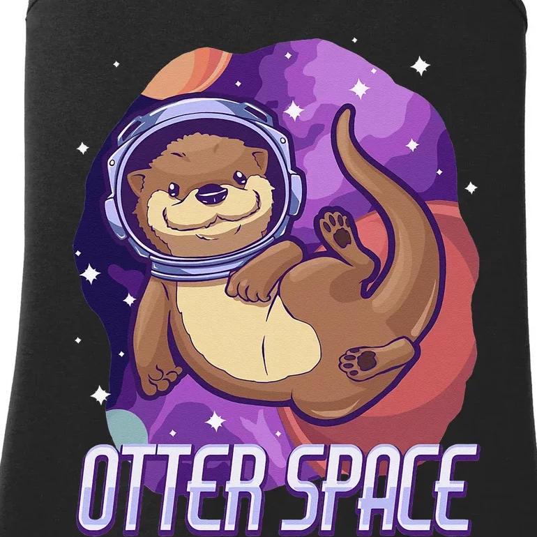 otter funny gifts otter space otter lovers Ladies Essential Tank