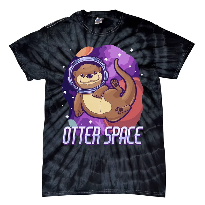 otter funny gifts otter space otter lovers Tie-Dye T-Shirt