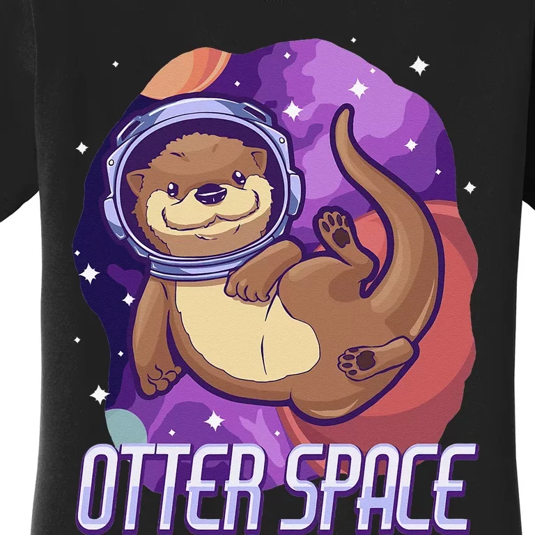 otter funny gifts otter space otter lovers Women's T-Shirt