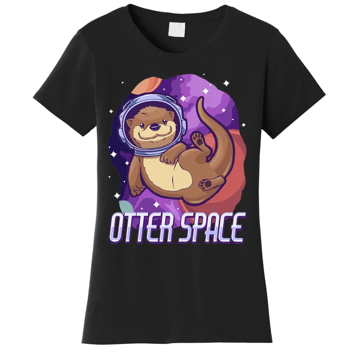 otter funny gifts otter space otter lovers Women's T-Shirt