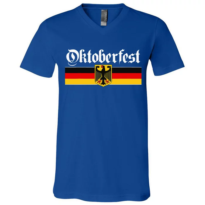 Oktoberfest Funny German Culture Gift & Graphic V-Neck T-Shirt