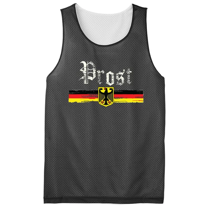 Oktoberfest For German Flag Prost Vintage Mesh Reversible Basketball Jersey Tank