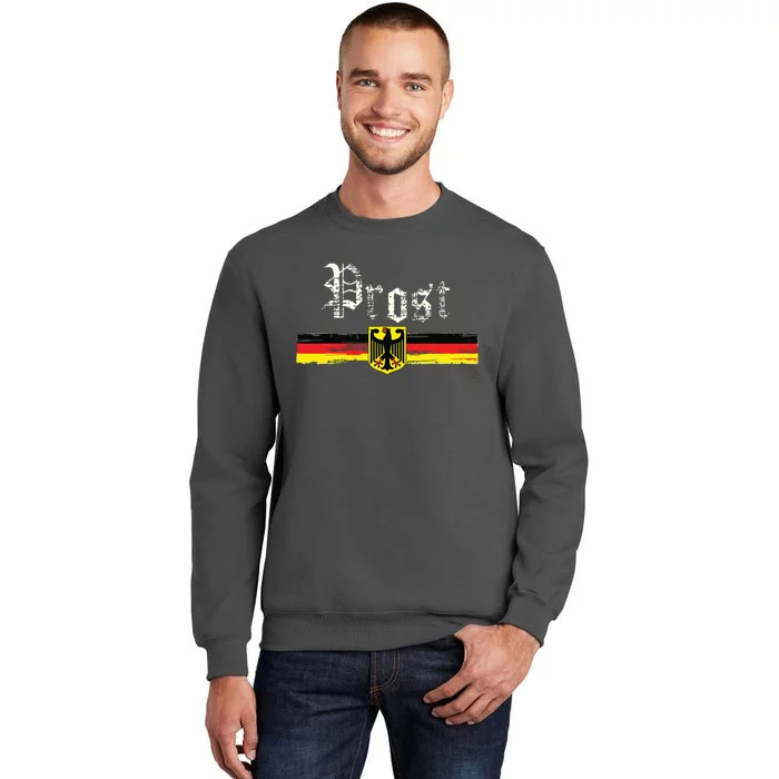 Oktoberfest For German Flag Prost Vintage Tall Sweatshirt