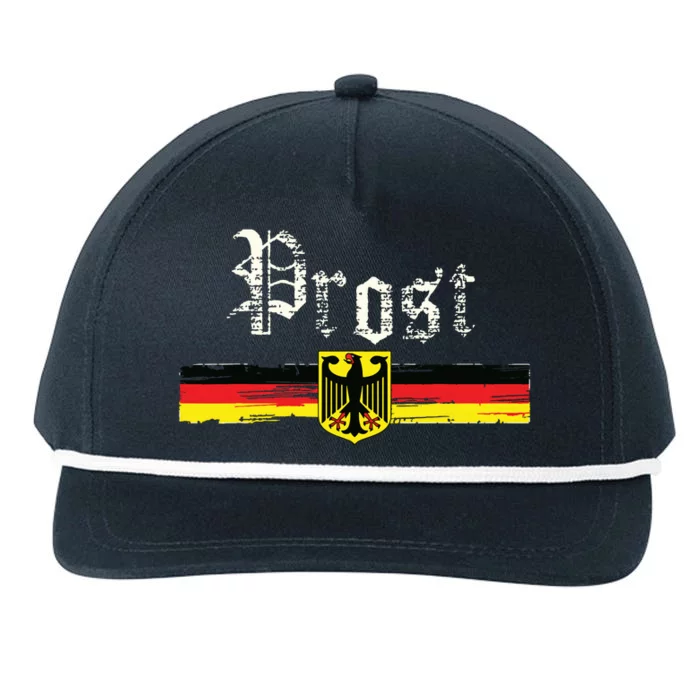 Oktoberfest For German Flag Prost Vintage Snapback Five-Panel Rope Hat