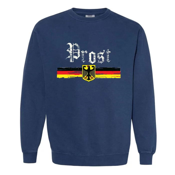 Oktoberfest For German Flag Prost Vintage Garment-Dyed Sweatshirt