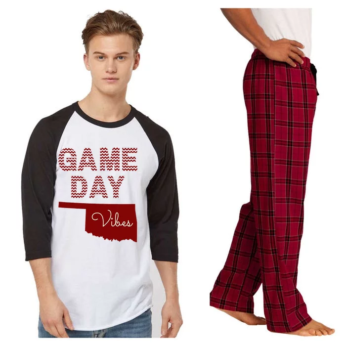 Oklahoma Football Game Day Raglan Sleeve Pajama Set