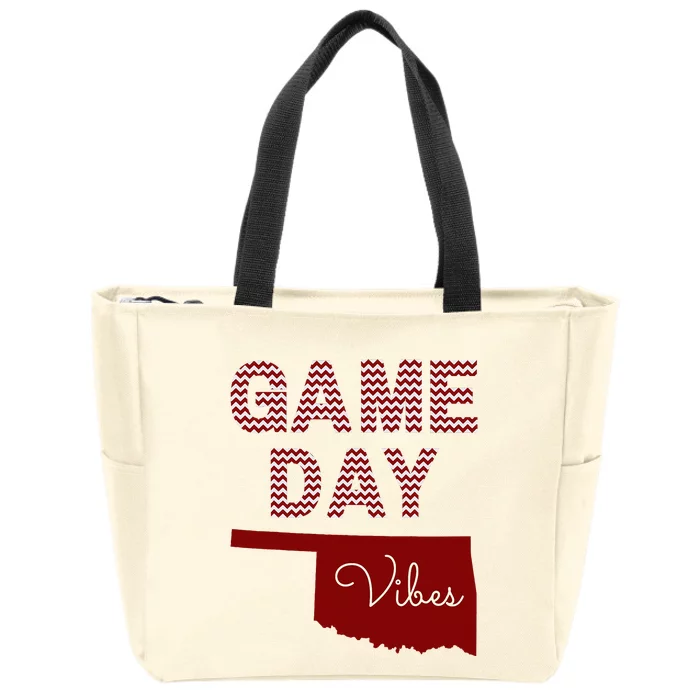 Oklahoma Football Game Day Zip Tote Bag