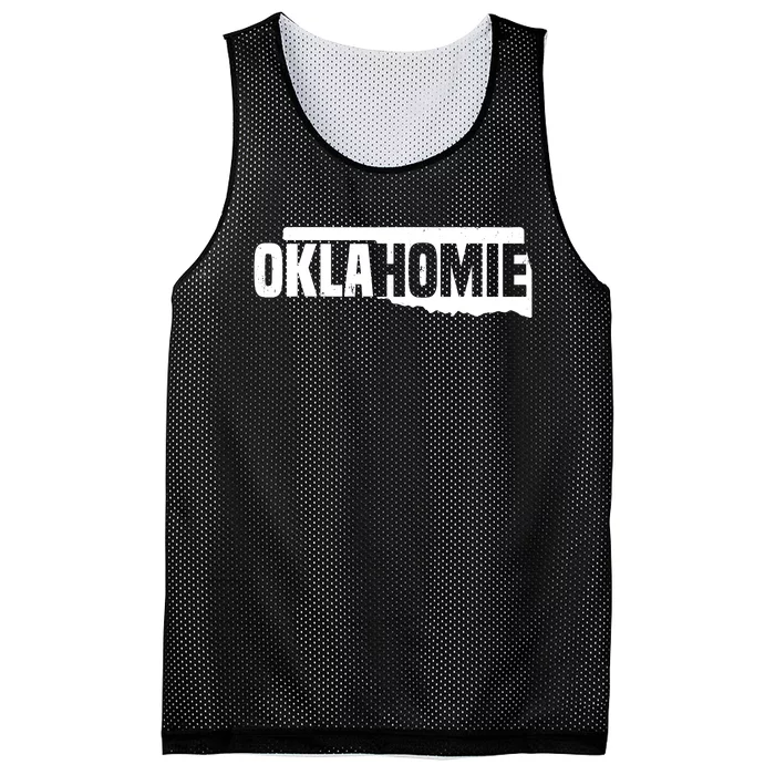 Oklahomie Funny Humor Oklahoma Pride Vintage Retro Mesh Reversible Basketball Jersey Tank