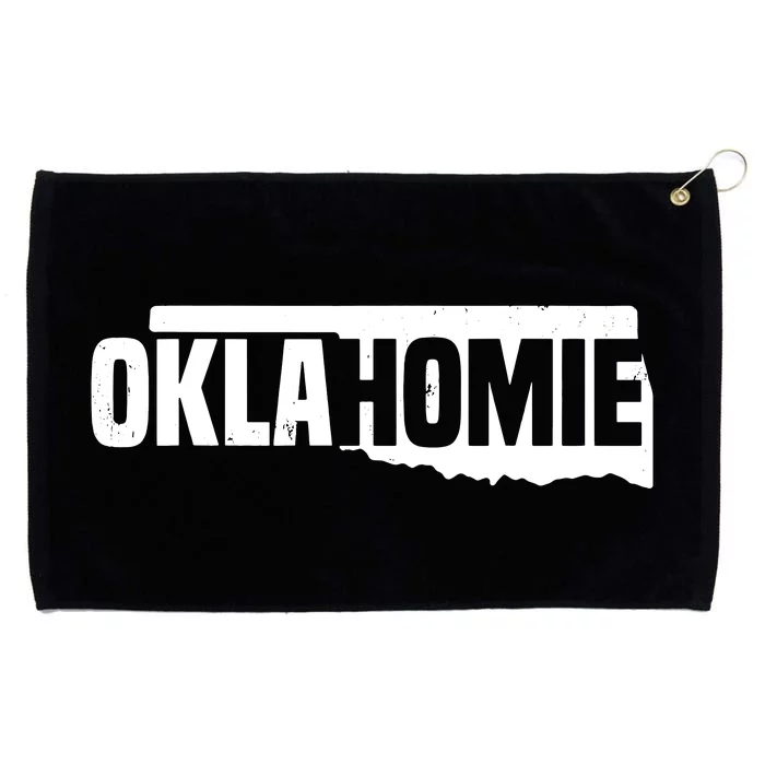 Oklahomie Funny Humor Oklahoma Pride Vintage Retro Grommeted Golf Towel