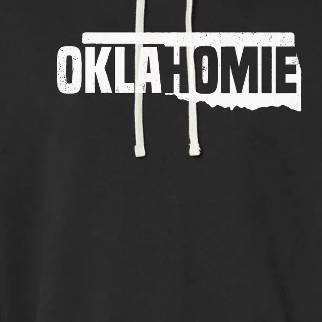 O.K.L.A.H.O.M.I.E Funny Humor O.K.L.A.H.O.M.A State Pride Garment-Dyed Fleece Hoodie