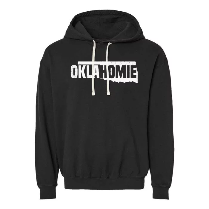 O.K.L.A.H.O.M.I.E Funny Humor O.K.L.A.H.O.M.A State Pride Garment-Dyed Fleece Hoodie