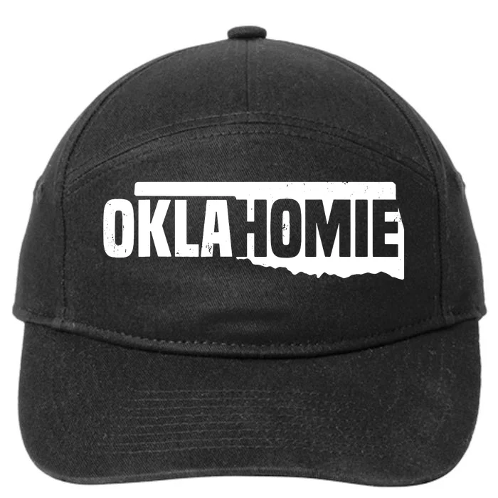 Oklahomie Funny Humor Oklahoma Pride Vintage Retro 7-Panel Snapback Hat