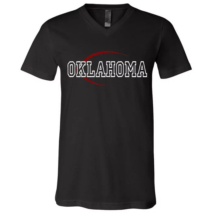 Oklahoma Football Icon V-Neck T-Shirt