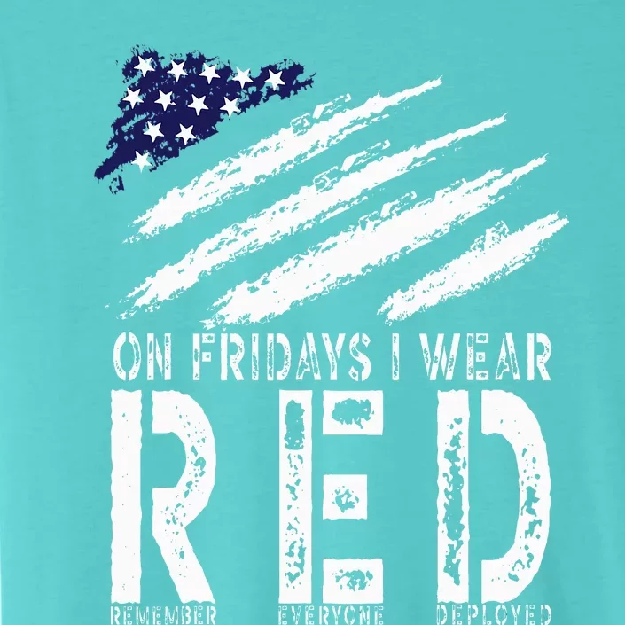 On Fridays I Wear Red USA Support American Troops ChromaSoft Performance T-Shirt