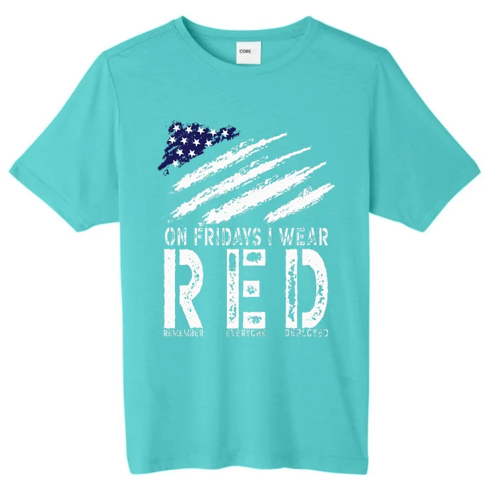 On Fridays I Wear Red USA Support American Troops ChromaSoft Performance T-Shirt