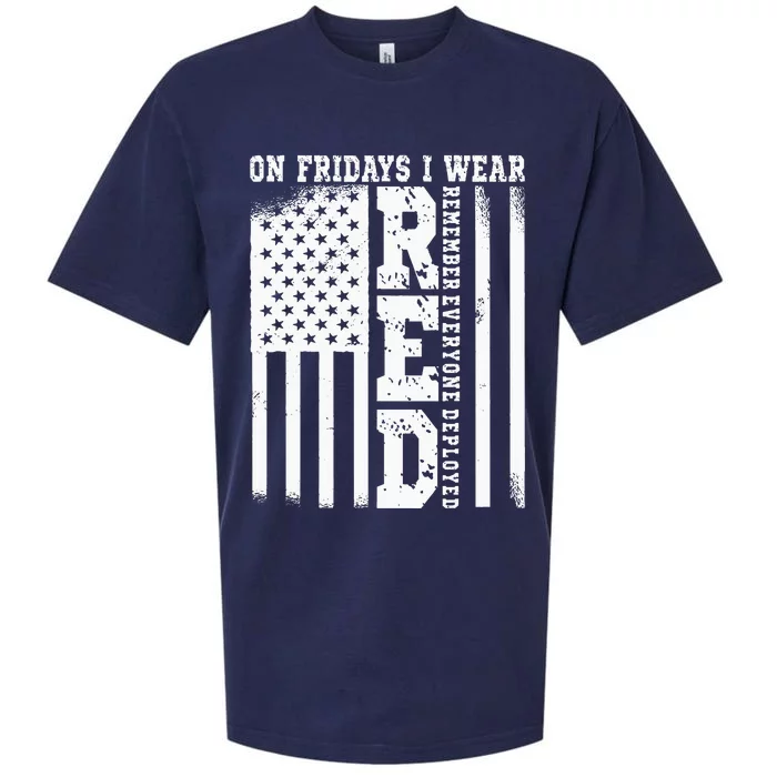 On Fridays I Wear Red USA Support American Troops Sueded Cloud Jersey T-Shirt