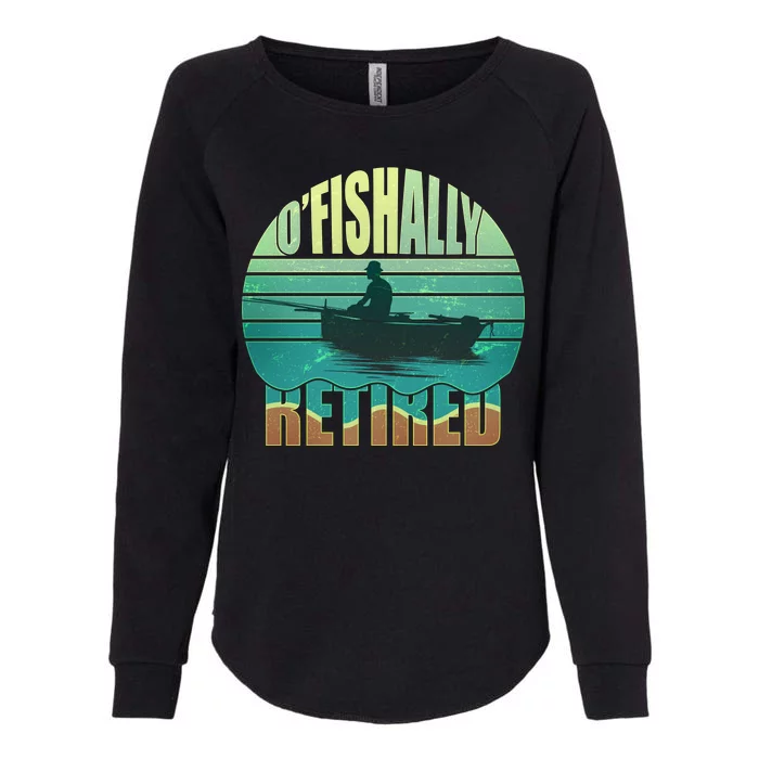 O'fishally Retired Womens California Wash Sweatshirt