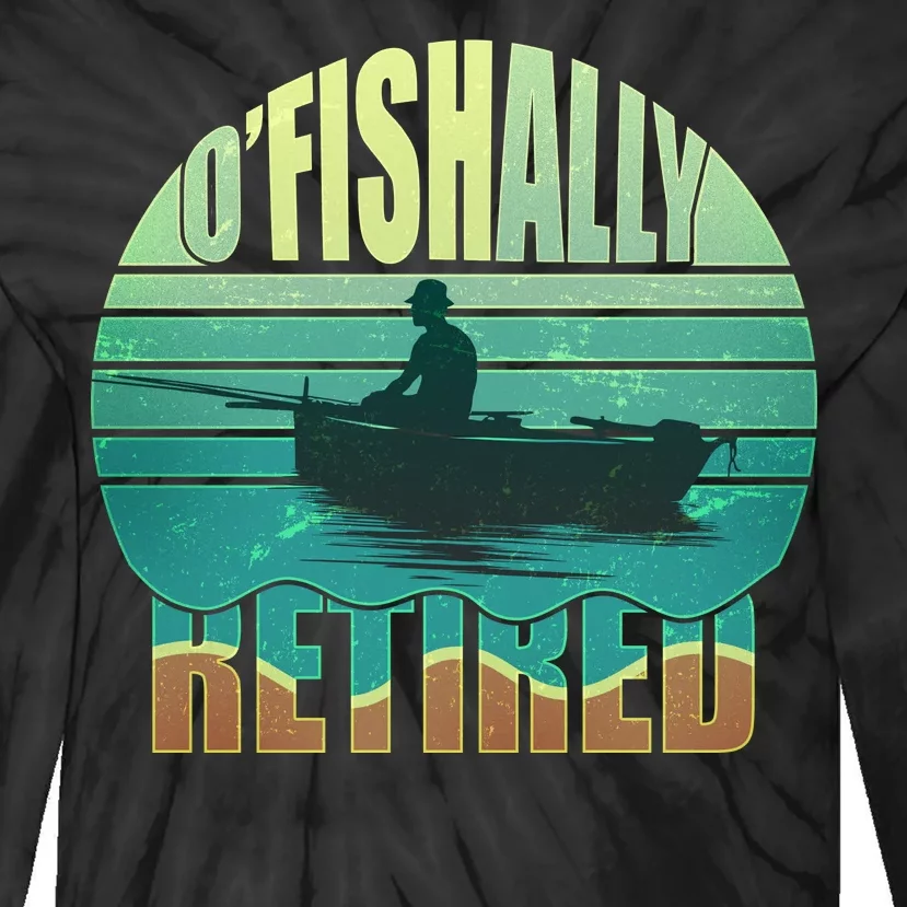 O'fishally Retired Tie-Dye Long Sleeve Shirt