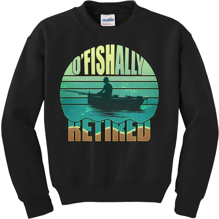 O'fishally Retired Kids Sweatshirt