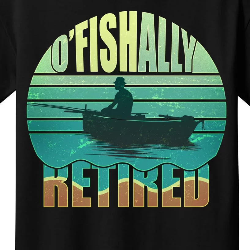 O'fishally Retired Kids T-Shirt