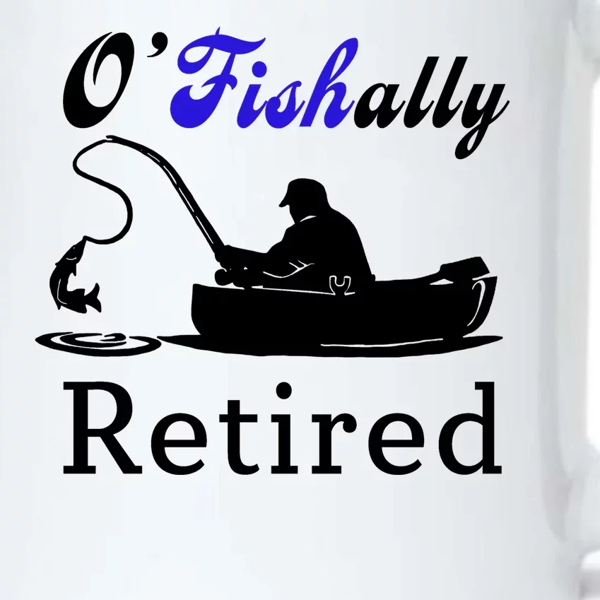 O'Fishally Retired Funny Fisherman Retirement Black Color Changing Mug