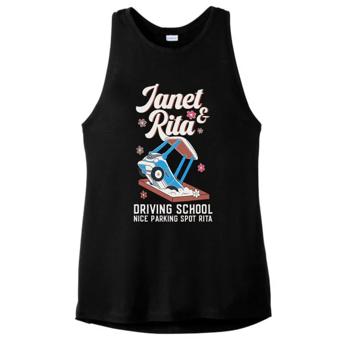 Outfit Funny Janet And Rita Driving School Ladies Tri-Blend Wicking Tank