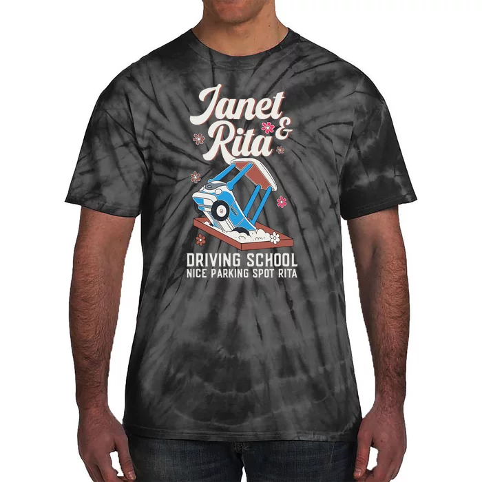 Outfit Funny Janet And Rita Driving School Tie-Dye T-Shirt