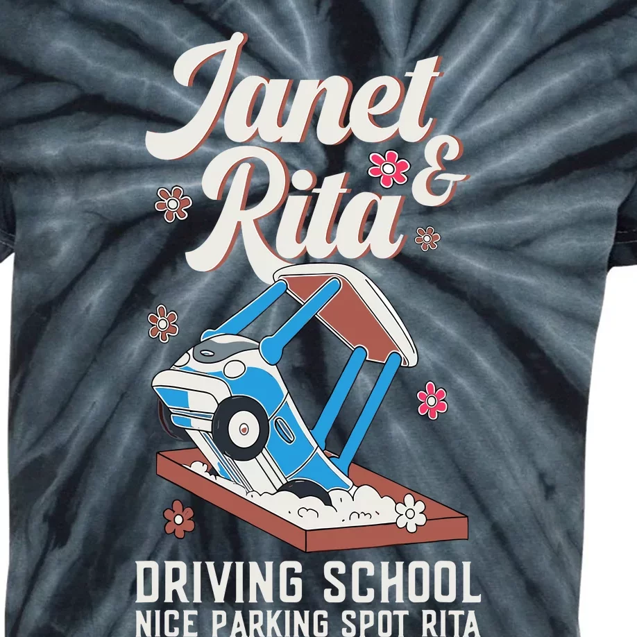 Outfit Funny Janet And Rita Driving School Kids Tie-Dye T-Shirt