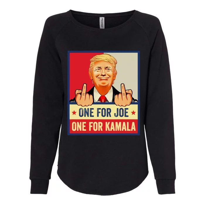 One For Joe One For Kamala Trump Vote Trump 2024 Womens California Wash Sweatshirt