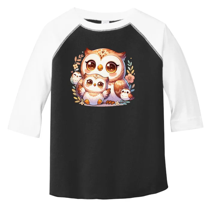 Owls Family Love Toddler Fine Jersey T-Shirt