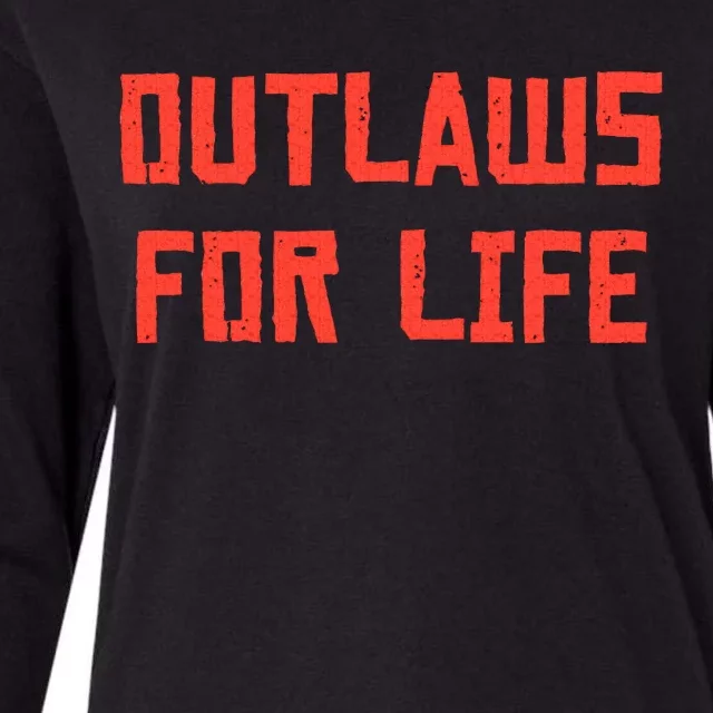 Outlaws For Life Womens Cotton Relaxed Long Sleeve T-Shirt