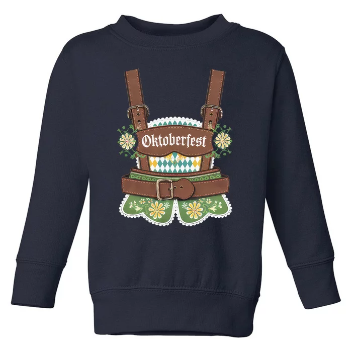 Oktoberfest Festival Lederhosen German Bavarian Outfit Toddler Sweatshirt