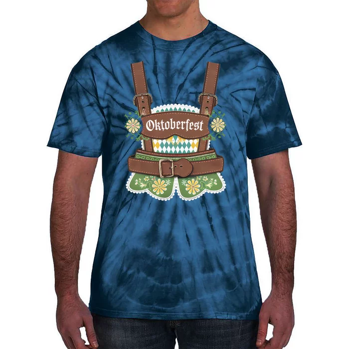 Oktoberfest Festival Lederhosen German Bavarian Outfit Tie-Dye T-Shirt