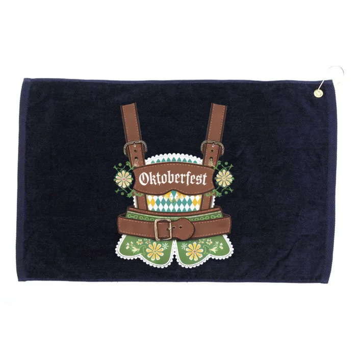 Oktoberfest Festival Lederhosen German Bavarian Outfit Grommeted Golf Towel